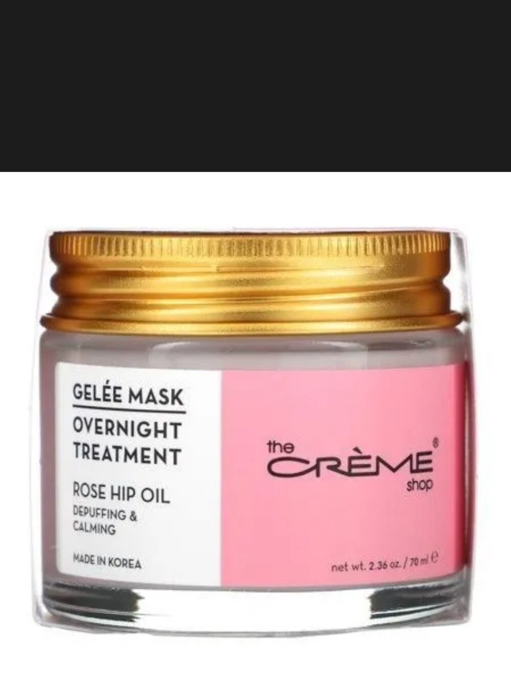 The Crème Shop Rose Hip Oil Gelee Mask Overnight Treatment - Pink